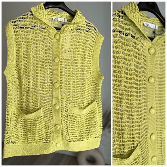 ZARA TEXTURED KNIT VEST LIMITED EDITION - Picture 10 of 10